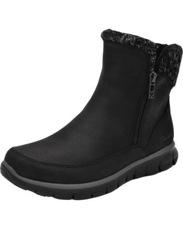 Stivaletti per Donna SKECHERS - BOTA DE MUJER DE PIEL VEGANA SUELA ANTIDESLIZA BBK