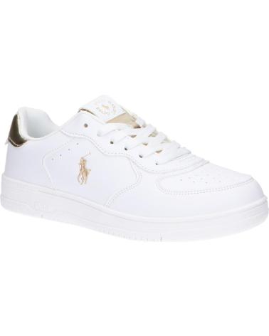 Sportivo per Donna POLO RALPH LAUREN RL01248100 MASTERS COURT WHITE-GOLD