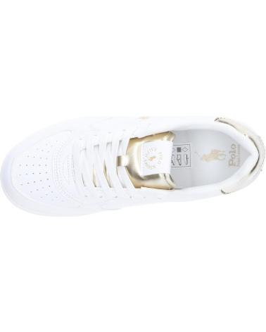 Sportivo per Donna POLO RALPH LAUREN RL01248100 MASTERS COURT WHITE-GOLD