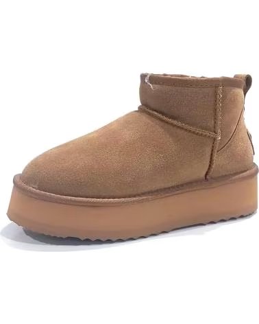 Botines de Mujer  BOTIN SPORT DE SERRAJE CON FORRO DE PELO CUERO