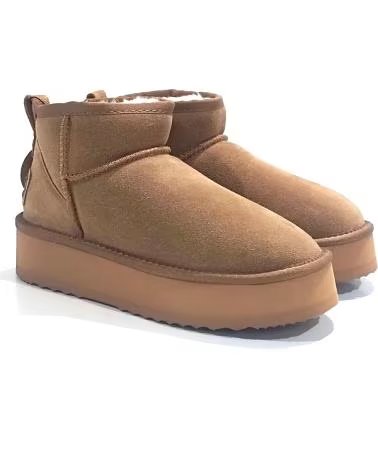 Botines de Mujer  BOTIN SPORT DE SERRAJE CON FORRO DE PELO CUERO