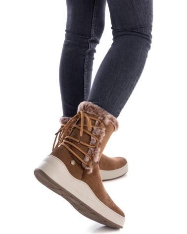Stiefel für Damen REFRESH BOTINES PLANOS 172117 MUJER CAMEL BEIGE