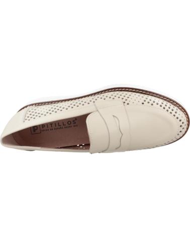 Sapatos de Mulher PITILLOS 5731 CREMA MOCASIN CALADO VARIOS COLORES