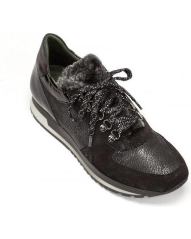 Deportivas de Mujer DORKING ZAPATILLAS CASUAL NEGRO-NEGRO TRUE D8009 CALF NEGRO COMB-6