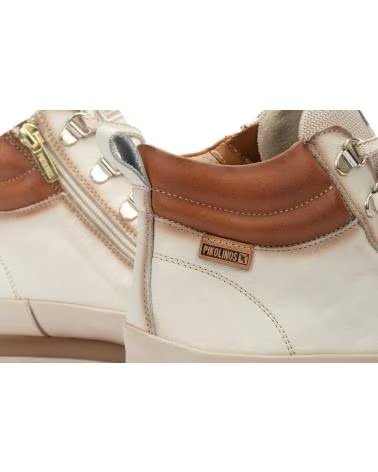 BOTTINES PIKOLINOS VIGO W3W-8564 EN CUIR À LACETS NATA