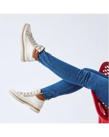 BOTTINES PIKOLINOS VIGO W3W-8564 EN CUIR À LACETS NATA