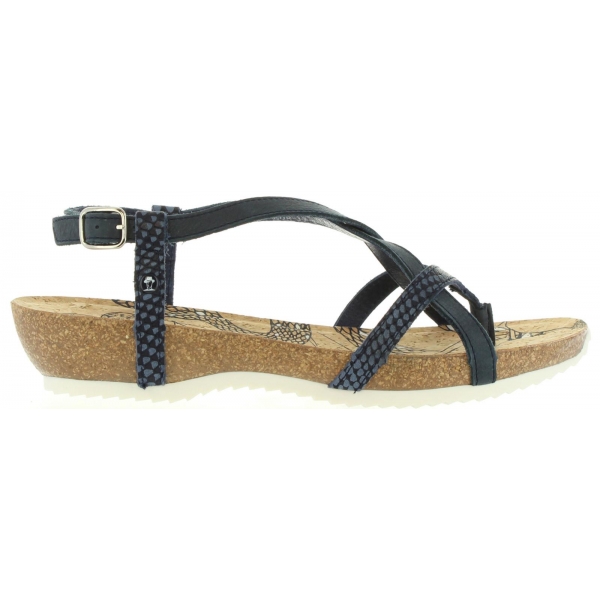 Sandalias de Mujer PANAMA JACK DARIA SNAKE B1 NAPA MARINO