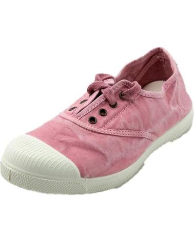 NATURAL WORLD 102E SLIP-ON LEDER-SNEAKER MIT GUMMI-ZEHENKAPPE IN OLD LAVANDA FARBTON CUERO