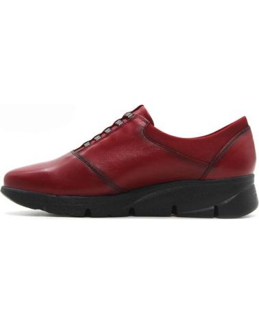 Woman Zapatos de tacón FLUCHOS F0587 BURDEOS ZAPATO VELCRO TACON DE GOMA BURDEOS