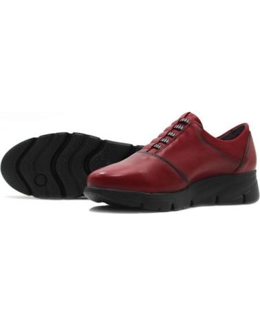 Woman Zapatos de tacón FLUCHOS F0587 BURDEOS ZAPATO VELCRO TACON DE GOMA BURDEOS