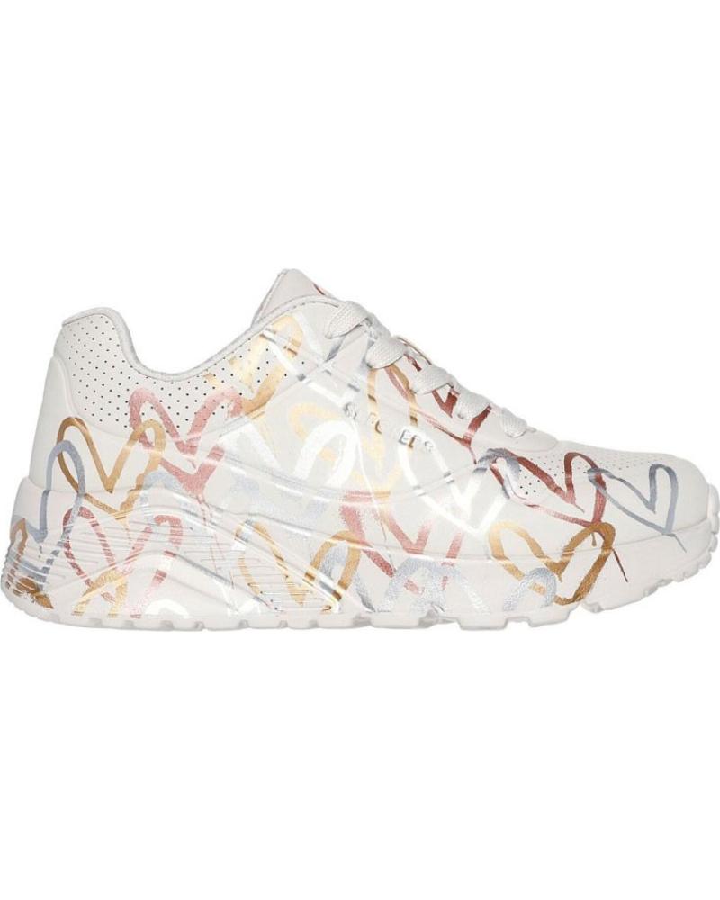 Sportivo per Donna SKECHERS 314067L-NTMT UNO LITE-METALLIC LOVE NATURAL-MULTI