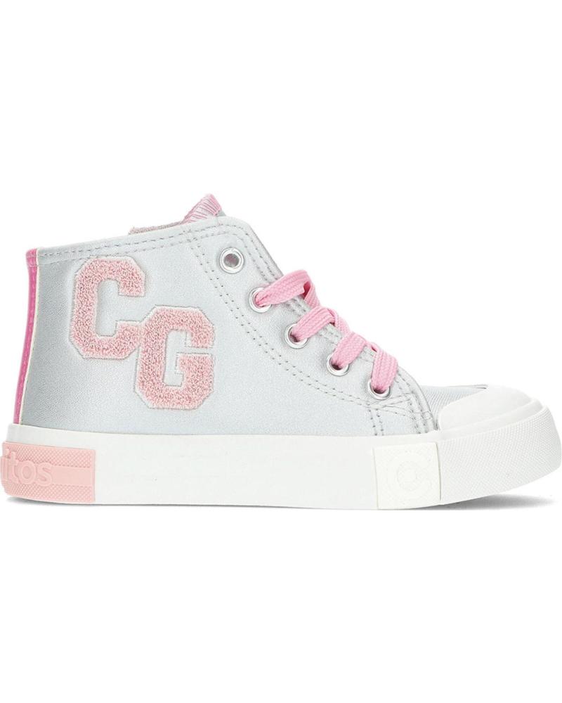 Sportif pour Fille et Garçon CONGUITOS SNEAKERS UNISEX DE OSITO 127004 HIGH LETTERSSILVER