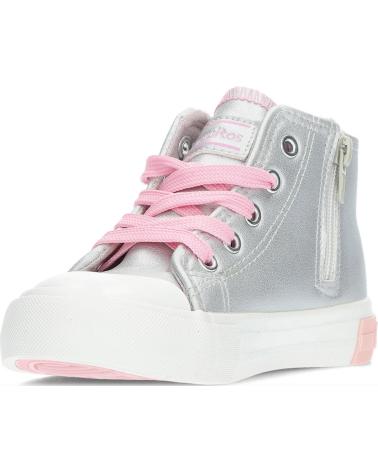 Sportif pour Fille et Garçon CONGUITOS SNEAKERS UNISEX DE OSITO 127004 HIGH LETTERSSILVER