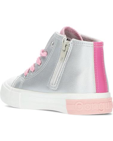 Sportif pour Fille et Garçon CONGUITOS SNEAKERS UNISEX DE OSITO 127004 HIGH LETTERSSILVER
