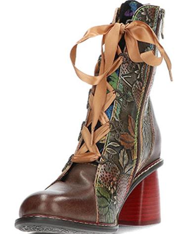 Woman Mid boots LAURA VITA BOTAS PARA MUJER DE MODELO EVCAO311 CHOCO