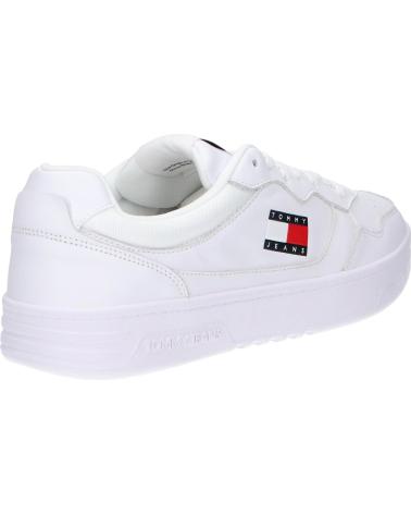 Sportif pour Homme TOMMY HILFIGER EM0EM01443 CUPSOLE LEATHER ESS YBR WHITE