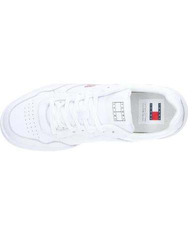 Sportif pour Homme TOMMY HILFIGER EM0EM01443 CUPSOLE LEATHER ESS YBR WHITE