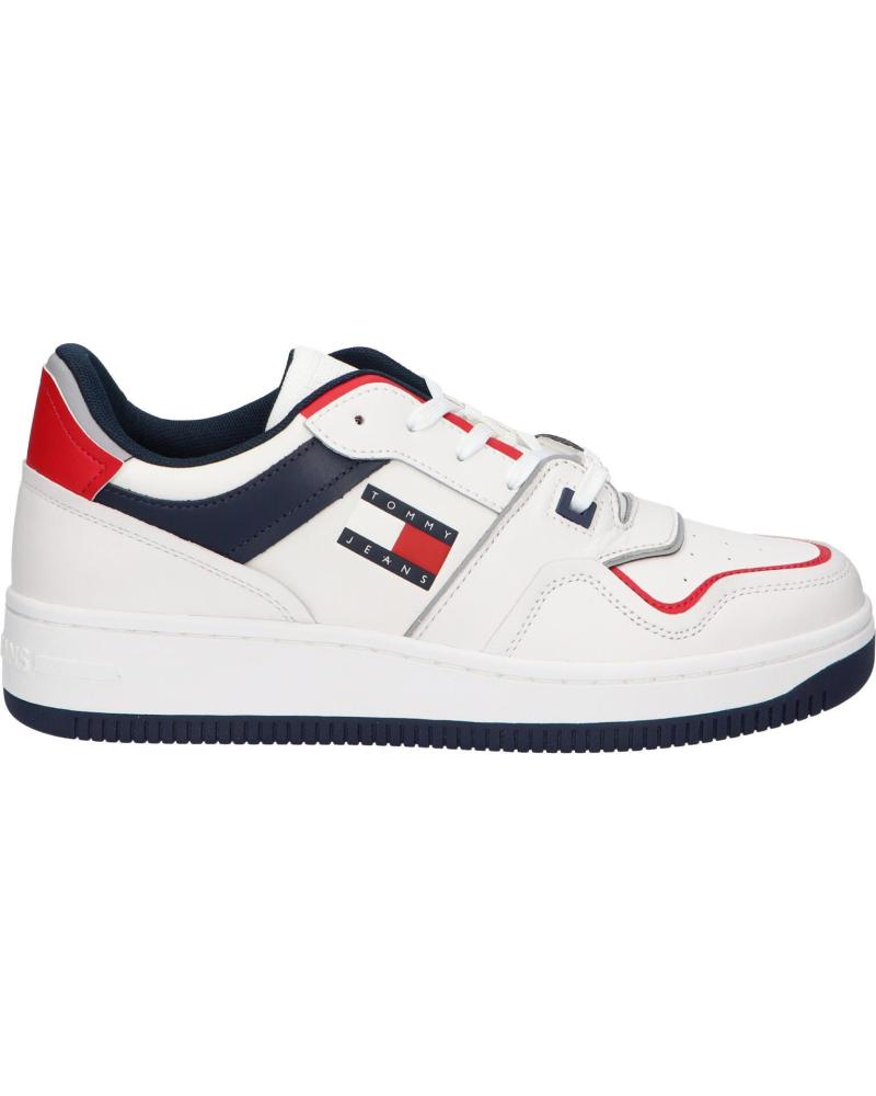 Man Trainers TOMMY HILFIGER EM0EM01463 RETRO BASKET CUPSOLE XLC SWEET CAYENNE