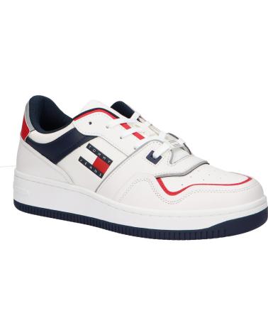 Man Trainers TOMMY HILFIGER EM0EM01463 RETRO BASKET CUPSOLE XLC SWEET CAYENNE