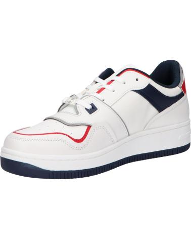 Man Trainers TOMMY HILFIGER EM0EM01463 RETRO BASKET CUPSOLE XLC SWEET CAYENNE