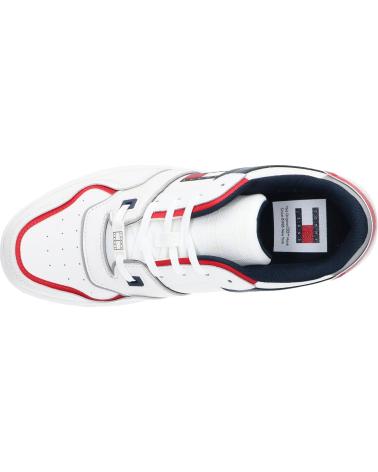 Man Trainers TOMMY HILFIGER EM0EM01463 RETRO BASKET CUPSOLE XLC SWEET CAYENNE