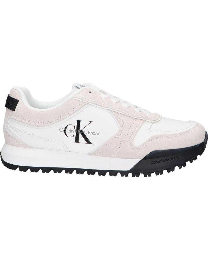 Esportes  de Homem CALVIN KLEIN YM0YM00624 TOOTHY RUNNER 01W BRIGHT WHITE-BLACK