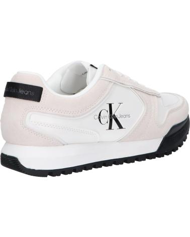 Esportes  de Homem CALVIN KLEIN YM0YM00624 TOOTHY RUNNER 01W BRIGHT WHITE-BLACK