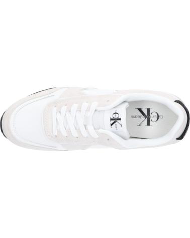 Esportes  de Homem CALVIN KLEIN YM0YM00624 TOOTHY RUNNER 01W BRIGHT WHITE-BLACK