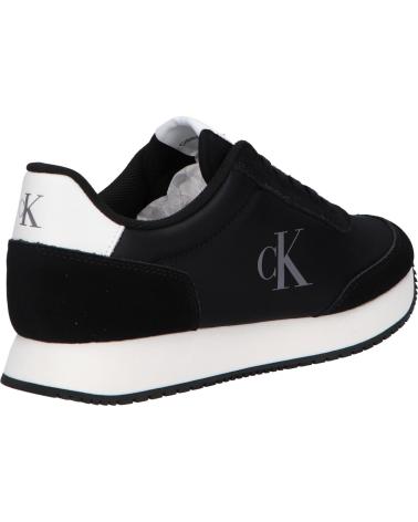 Sportif pour Femme CALVIN KLEIN YW0YW01615 RUNNER LACEUP 0GM BLACK-BRIGHT WHITE