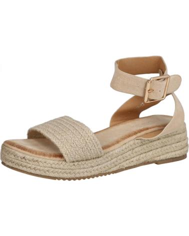 Sandali per Donna L&R SHOES LR SHOES SX-3Q48 SANDALIAS DE CUNA BAJA DE MUJER BEIGE