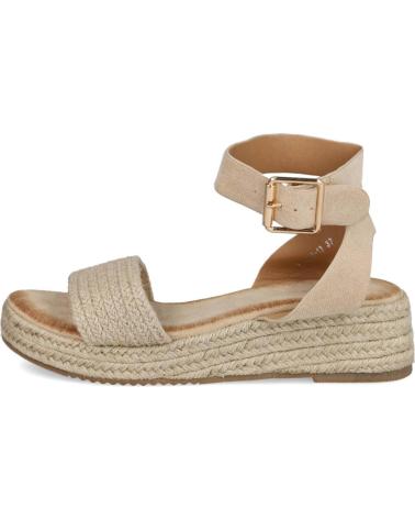 Sandali per Donna L&R SHOES LR SHOES SX-3Q48 SANDALIAS DE CUNA BAJA DE MUJER BEIGE