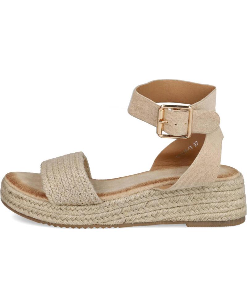 Sandali per Donna L&R SHOES LR SHOES SX-3Q48 SANDALIAS DE CUNA BAJA DE MUJER BEIGE