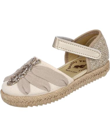 Sandalen für Mädchen VUL-LADI 9360-686 ALPARGATAS ESPARTO NINA BEIGE