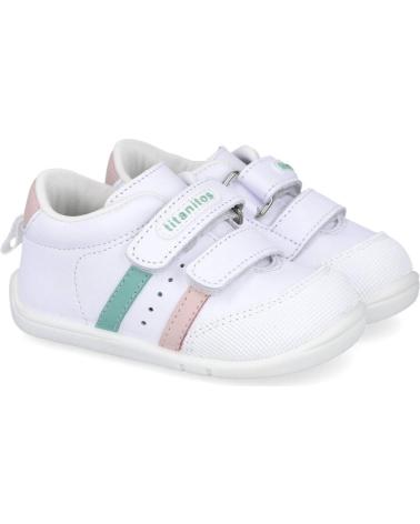 Sportivo per Bambina TITANITOS B500-AMANCIO CALZADO RESPETUOSO INFANTIL BLANCO-ROSA