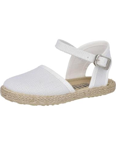 Sandalen für Mädchen BATILAS 45831 ALPARGATAS DE ESPARTO PARA NINA BLANCO