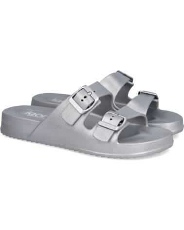Zehansandalen für Damen IGOR S10327-201 HABANA CHANCLAS PLAYA MUJER METALICO PLATA
