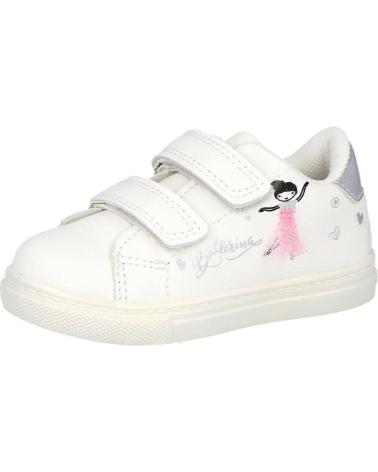Sportivo per Bambina BUBBLE BOBBLE BUBBLE KIDS C975 ZAPATILLAS DEPORTIVAS CON VELCRO PARA NINA BLANCO