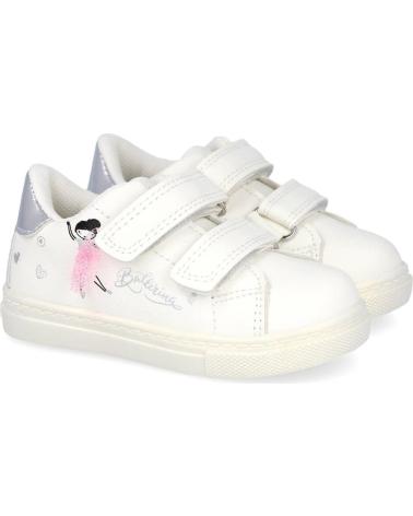Sportivo per Bambina BUBBLE BOBBLE BUBBLE KIDS C975 ZAPATILLAS DEPORTIVAS CON VELCRO PARA NINA BLANCO