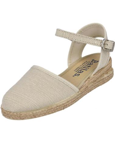 Sandalen für Mädchen BATILAS 201-031 ALPARGATAS DE ESPARTO PARA NINA TAUPE
