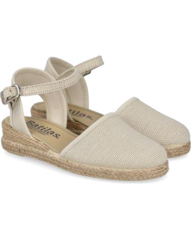 Sandalen für Mädchen BATILAS 201-031 ALPARGATAS DE ESPARTO PARA NINA TAUPE