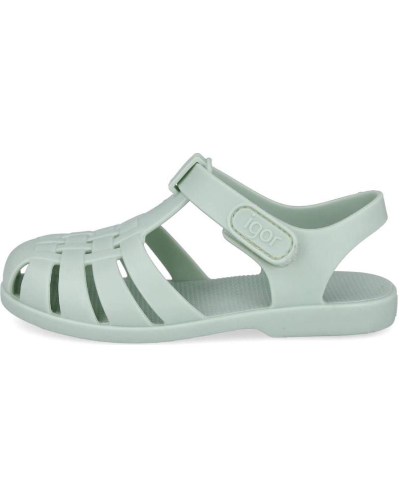 Infradito per Bambina IGOR S10288-026 CLASICA VELCRO SANDALIAS CANGREJERAS UNISEX MENTA