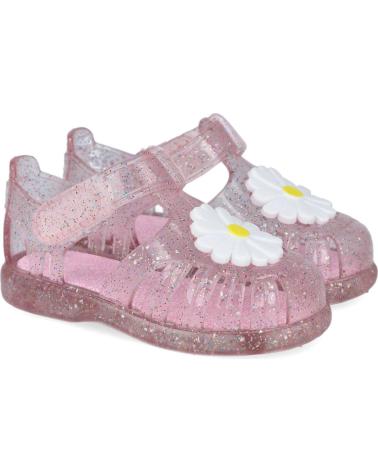 Chanclas de Niña IGOR S10322-385 TOBBY GLOSS FLOR SANDALIAS CANGREJERAS NINA ROSA