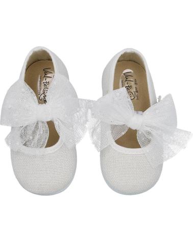Scarpe-De-Niña-L&R-SHOES-LR-SHOES-VUL254-LC-7-MERCEDITAS-LONA-N-BLANCO