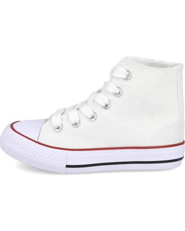 Sneaker für Mädchen und Junge L&R SHOES LR SHOES B6390 ZAPATILLAS ALTAS UNISEX BLANCO