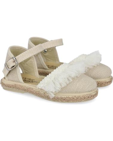 Sandalen für Mädchen L&R SHOES LR SHOES VUL1001-LC-TB ALPARGATAS ESPARTO NINA HIELO