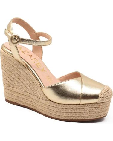 Woman Sandals AZAREY 494H406M CUNA YUTE PALA CERRADA MUJER ORO