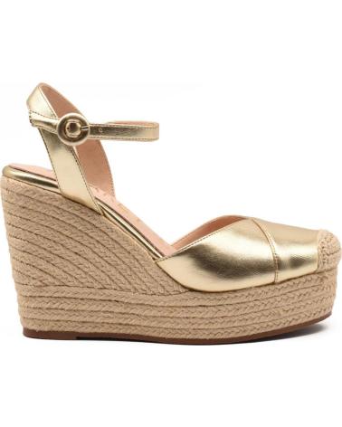 Woman Sandals AZAREY 494H406M CUNA YUTE PALA CERRADA MUJER ORO