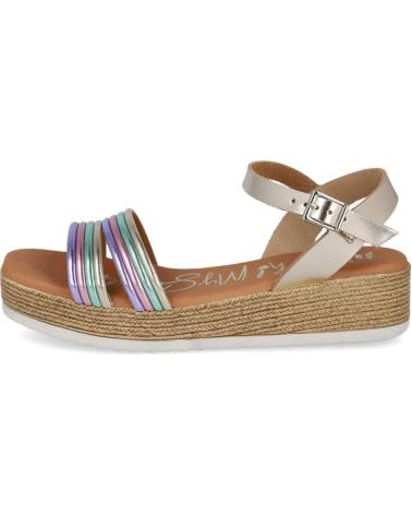 Woman Sandals OH MY SANDALS 5435 SANDALIAS DE CUNA PLANA DE MUJER CHAMPAN COMBINADO