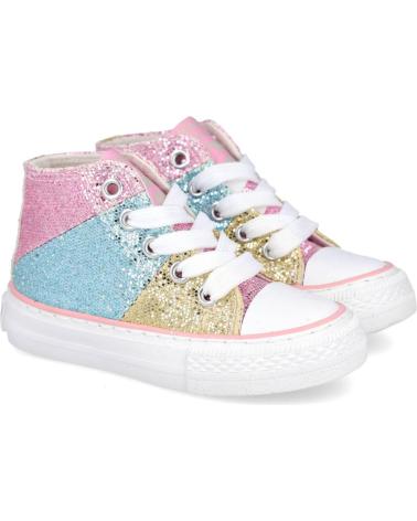 Sportivo-De-Niña-CONGUITOS-OSSH141079-ZAPATILLAS-ALTAS-GLITTER-PATCHWORK-MULTICOLOR