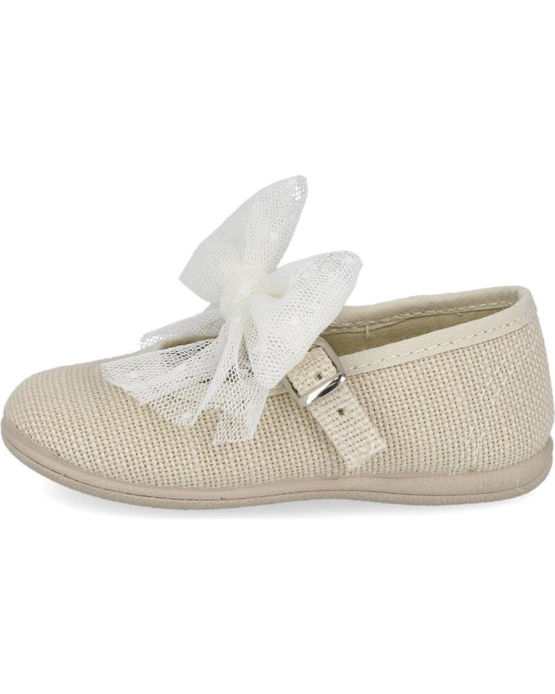 Sapatos de Menina L&R SHOES LR SHOES VUL254-LC-7 MERCEDITAS LONA N HIELO